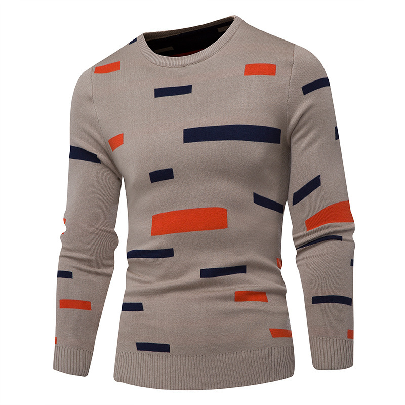 

Men's Sweaters Men Casual Pullover Autumn Winter Fashion O-Neck Slim Sweatshirt One Piece Multicolor Streetwear Knitted Male 2MEZ, Black
