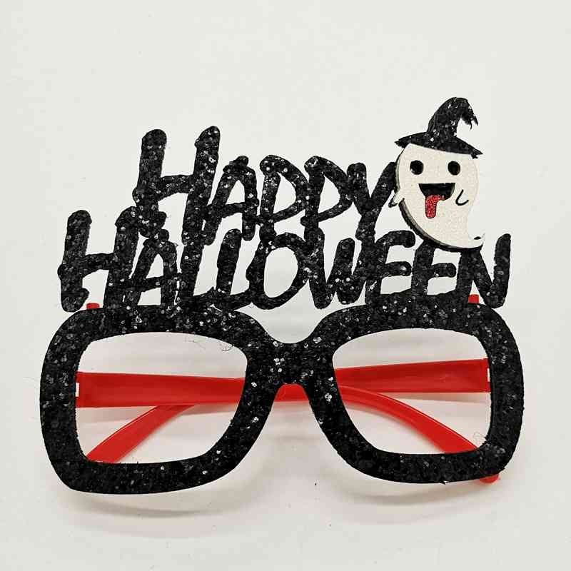 

New Halloween spectacle frame pumpkin witch ghost hat children's masquerade ball party performance decoration products
