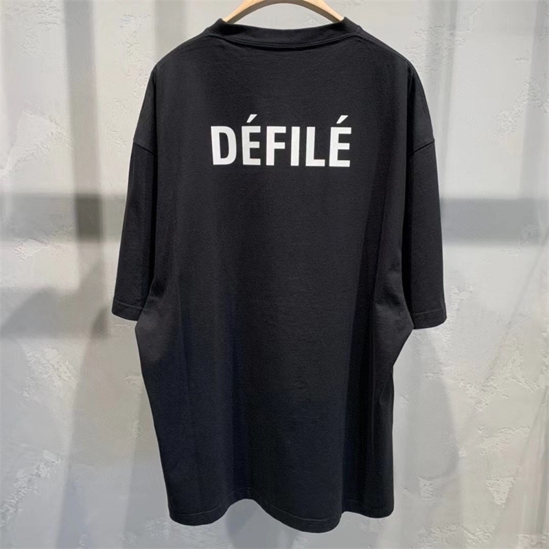

fitting loose Blc black Short Sleeve T-Shirt Tee, White;black