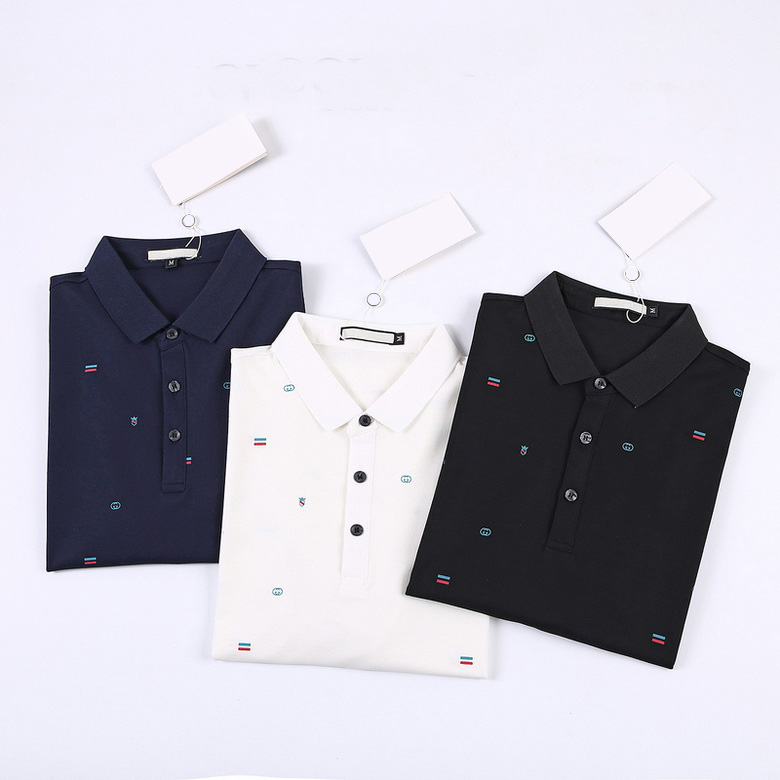 

21ss calssic Polo shirts mens t-shirts summer fashion clothing print letters Business short sleeve tee Skateboard Casual clothe size: M-3XL, White;black