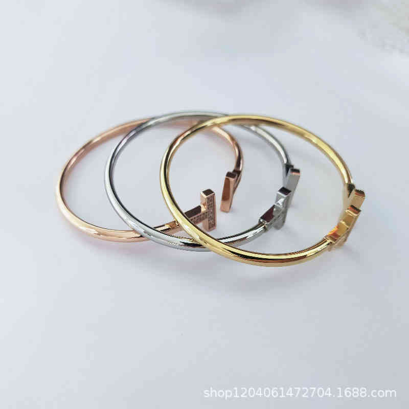 

Double Diamond t Open Bracelet, Tiktok Tiff bangle, Home, and Live Jewellery.