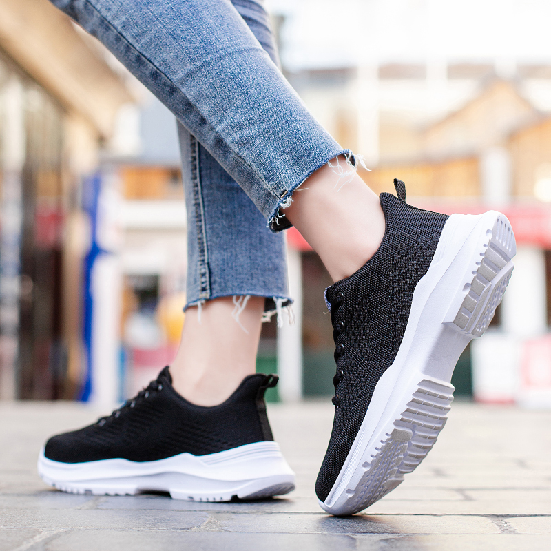 

aaa+ quality Fly womens running shoes lightweight casual black white pink mesh ladies women sports sneakers trainers outdoor jogging walking size 36-40, A2