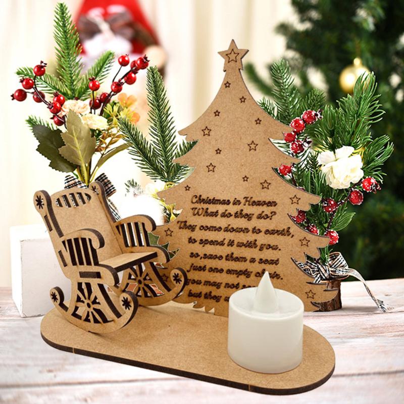 

Christmas Decorations Xmas Tree Diy Wooden Ornaments Heavenly Rocking Chair Angel Poems To Commemorate Loved Ones
