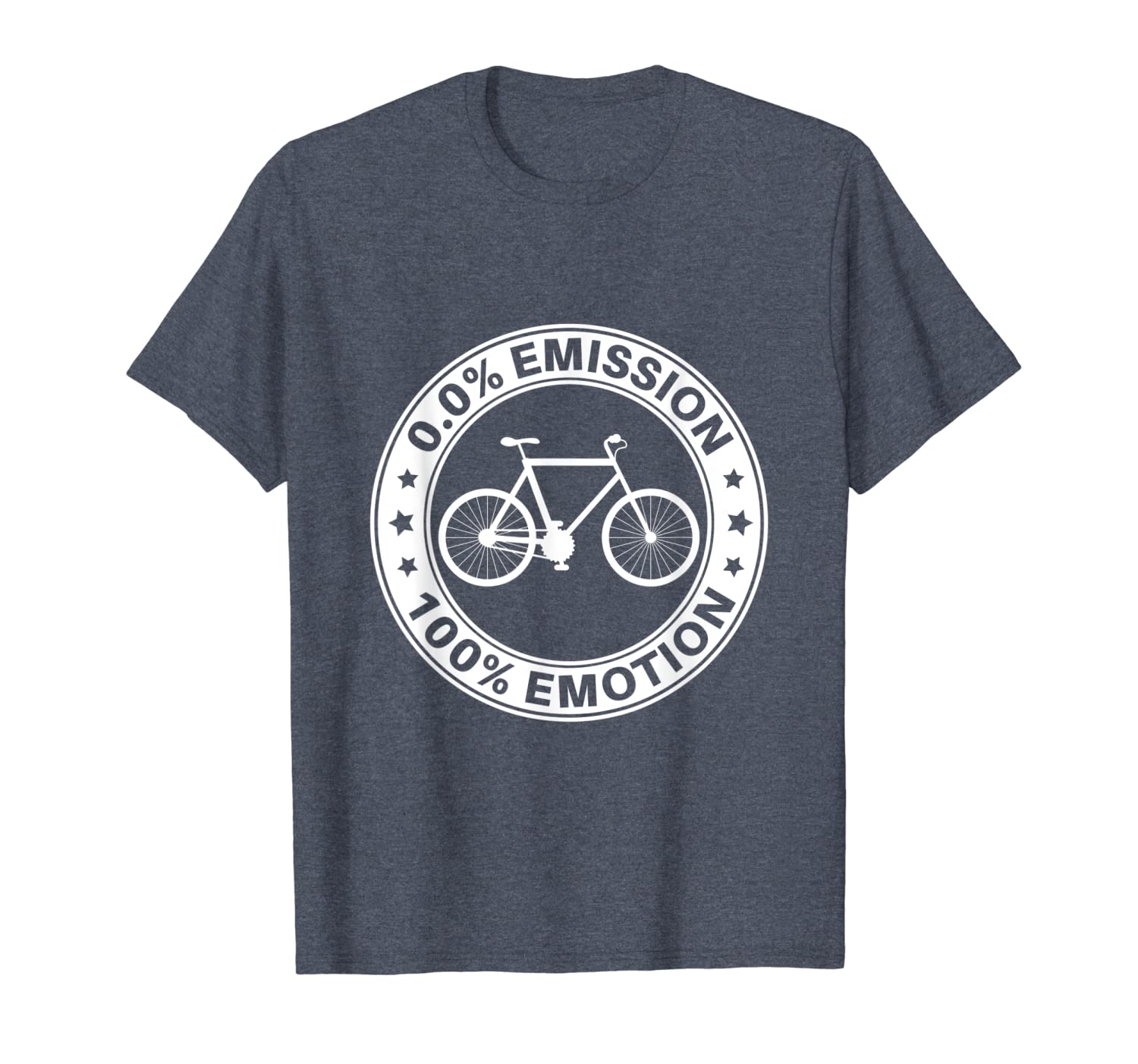 

0% emission 100%emotion funny bicycle bike rider shirt, White;black