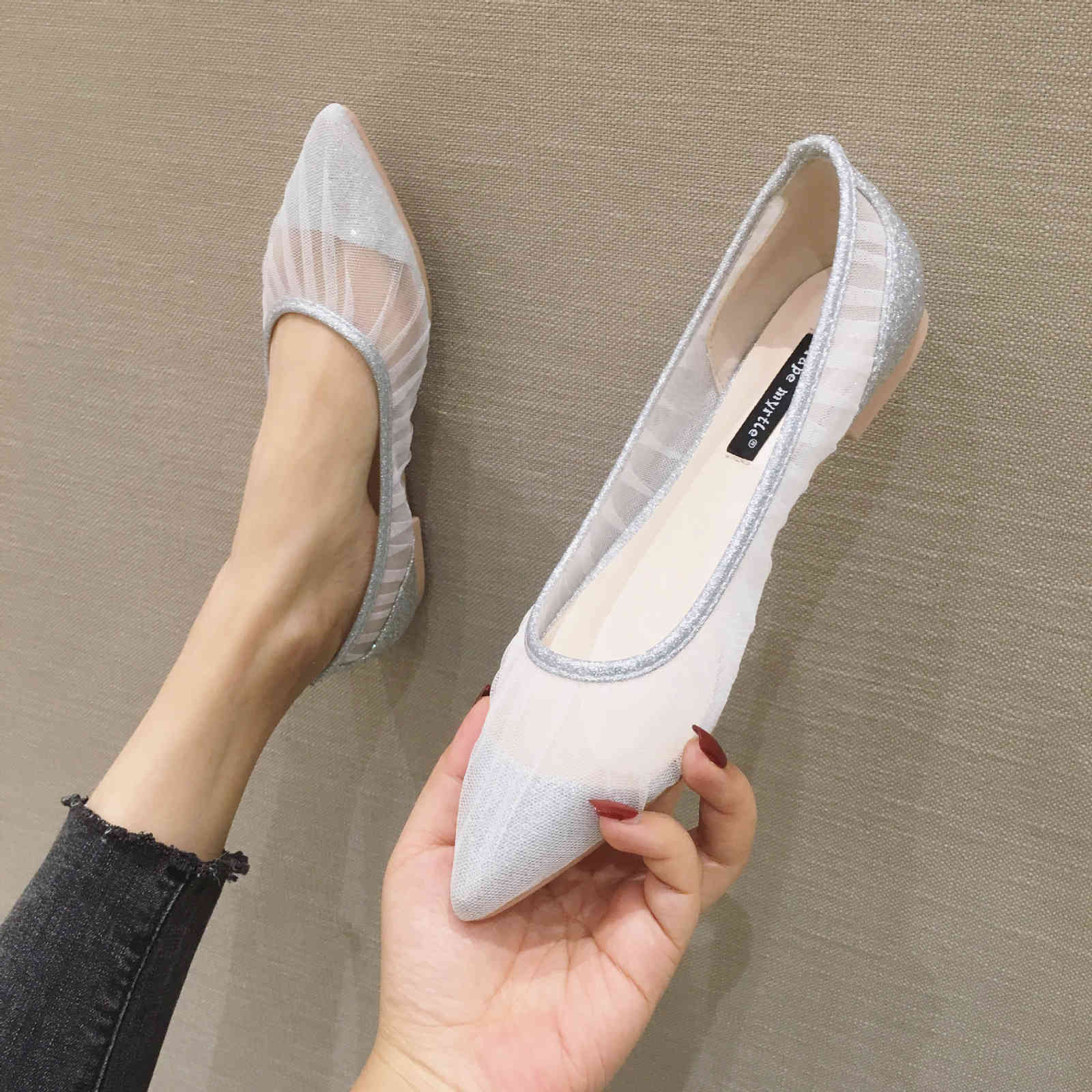 

Shoes Women's shoes spring Dress Korean flat 0VGO, 1# shoe box
