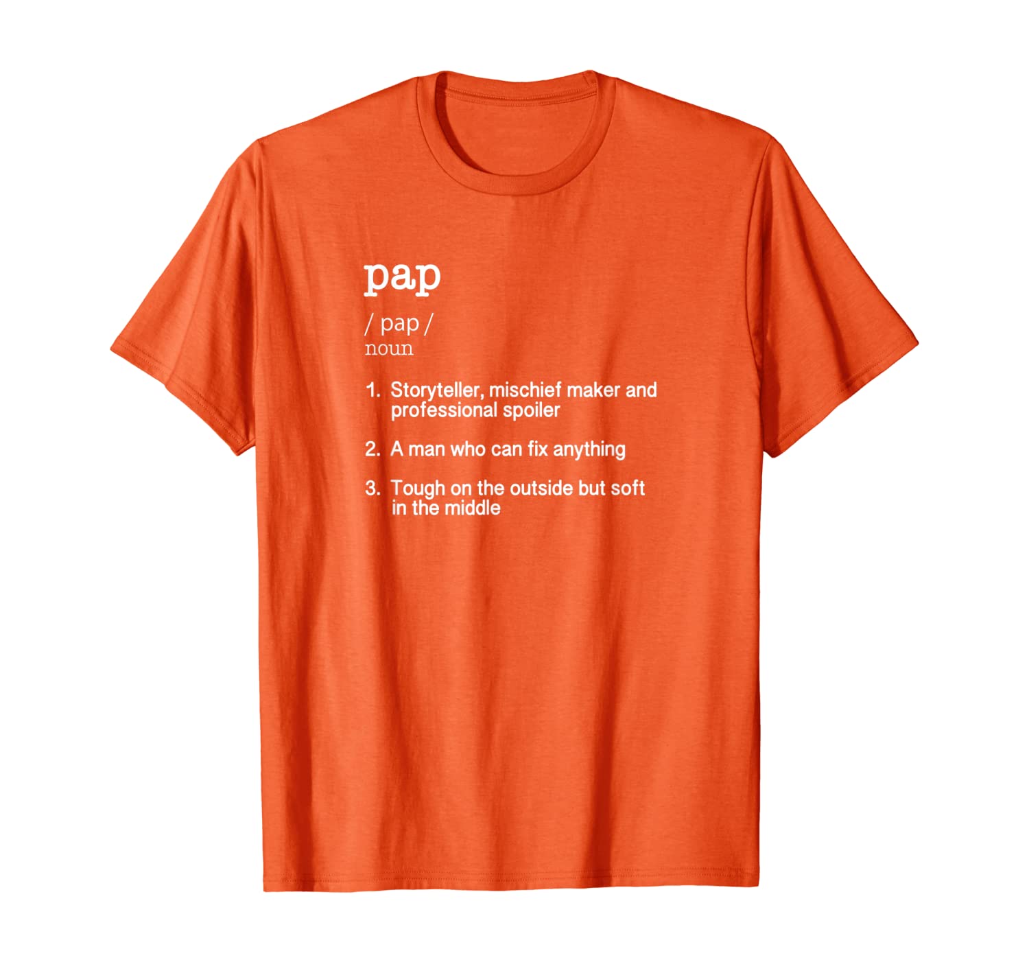 

Pap Definition T Shirt - Father's Day Gift Tee, White;black