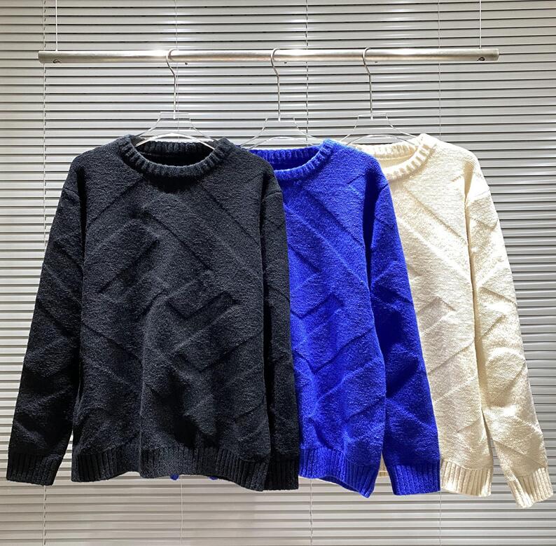 

21ss autumn new high quality Men's women's Sweaters brand Designers Casual fashion Jacquard crew neck Sweaters size s m l  xxl, Blue