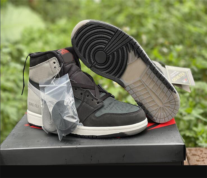 

1 High Element Gore-Tex Men Basketball Shoes womens 1s Black Chile Red-Particle Grey-Sail outdoor Sneakers DB2889-001 With Box 3m Reflective us 5.5-12