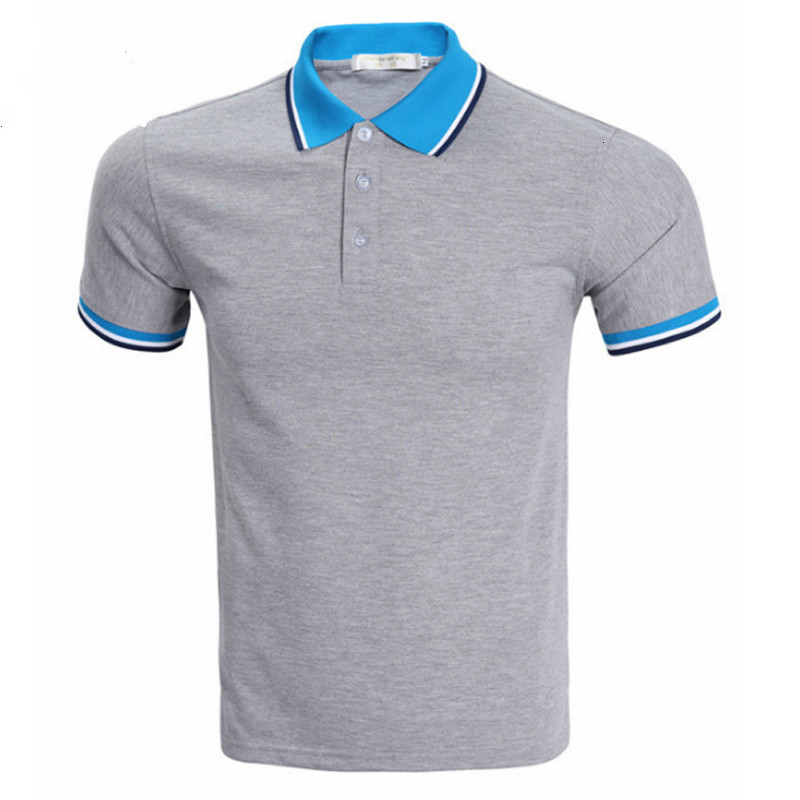 Men's T-Shirts 2021 solid color will see business polo men's shirts short sleeves breathable polos casual to big S-3XL size-image-693141762