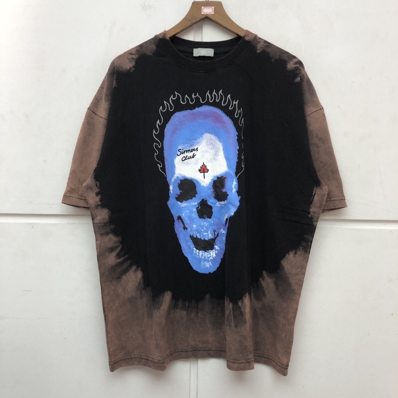 

Oversized Tie Dye Print T Shirt Men Women Best-Quality T-shirt Wash And Make Old Tops Tee