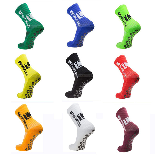 

2021 sports socks TAPEDESIGN men football sock silica gel non slip towel bottom sockings student children Training Competition soccer sockes, Men- one size:38-44