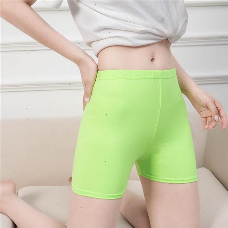 

women short fashion summer casual shorts woman stretch high elastic fitness female white green candy color, White;black