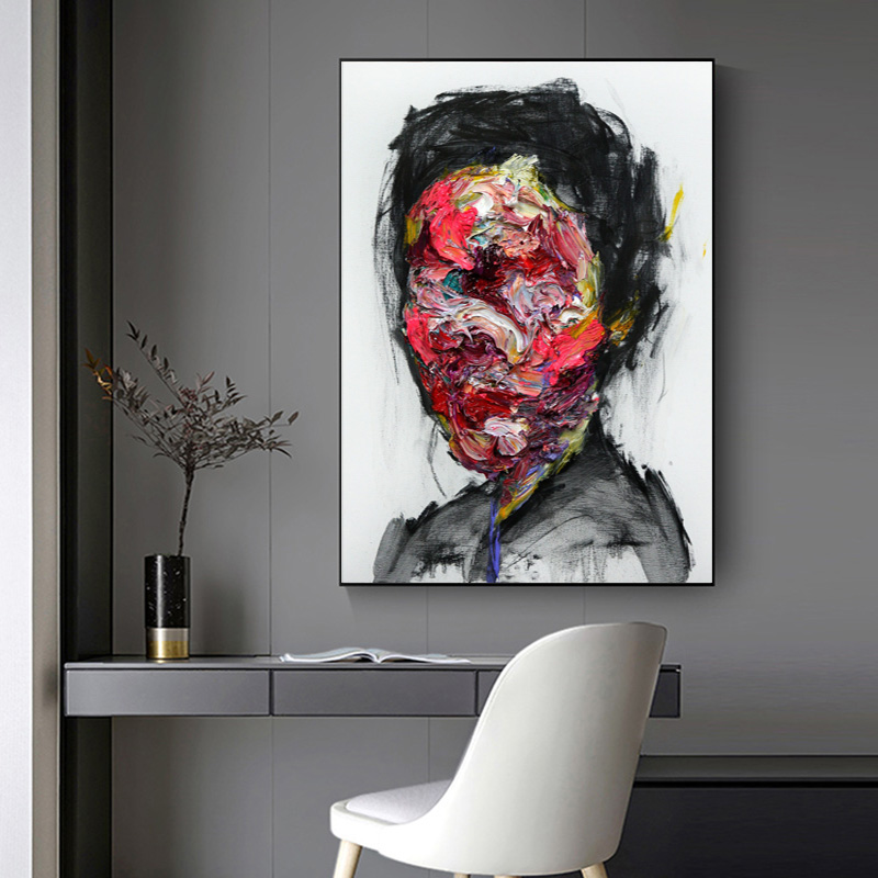 

Abstract Woman Face Posters Canvas Pictures Wall Painting For Living Room Portrait Modern Home Decor Colorful Prints