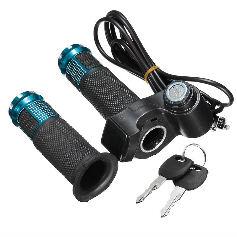 

Handlebars Electric Scooter Bike Throttle 24V 36V 48V Grip Handlebar LED Digital Meter EBike With LCD Display Switch