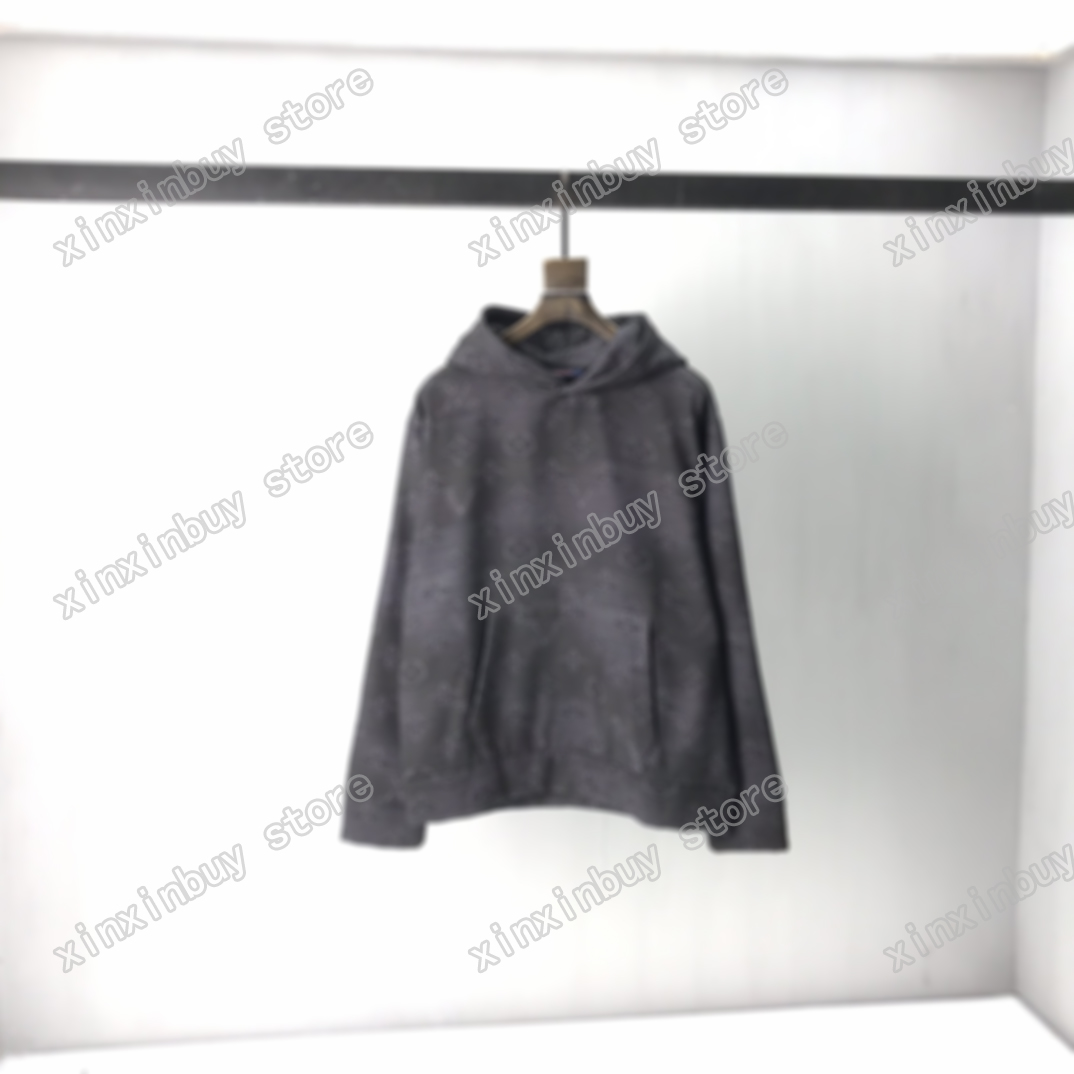 

21ss Mens Designers Hoodies Sweatshirts luxury Men Womens Emboss Stripe Print Milano Man Paris Fashion Top Quality Tees Street long Sleeve, Black