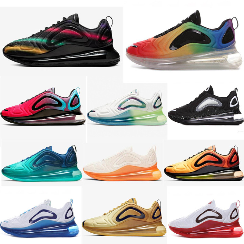 

720 Trainers Bubble Pack Run Shoes Mens White Black Pink Platinum Classic Sneaker Oreo Yellow Accents Grey Be True 720s Mans Sport Chaussures Cushions us 7-11, Bubble wrap package