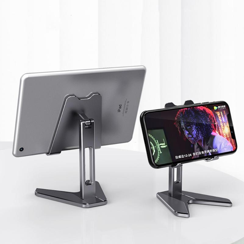 

Cell Phone Mounts & Holders Portable Holder Aluminum Foldable Mobile Support Adjustable Telephone Tablet For Ipad Desktop Stand