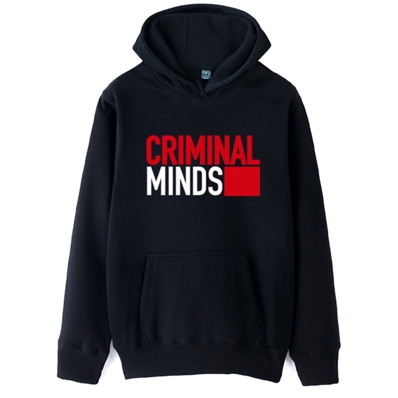 

boys man male hoodie sweatshirt criminal minds autumn winter fleece hoodies couple clothes 210720, Gray