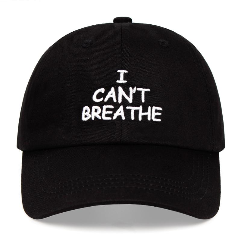 

Can't Breathe Dad Hat 100% Cotton Baseball Cap Summer Embroidered Woman Man Truck Driver Golf Wide Brim Hats, Blue;gray