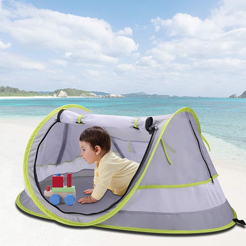 

Tents And Shelters Breathable Up Baby Beach Tent UPF 50+ Sun Shelter For Infants UV Protection Awning Kids Children Play