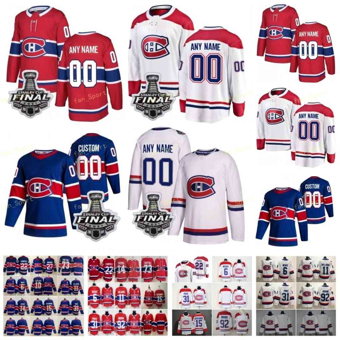 

Stanley Cup Final Montreal Canadiens Hockey Jersey 30 Cayden Primeau 27 Alexander Romanov 14 Nicholas Suzuki 39 Charlie Lindgren Custom Women Youth Reverse Retro, Men