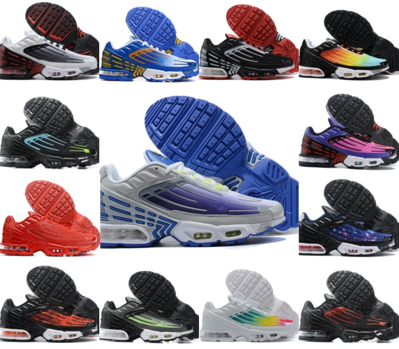 

Tn Plus 3 III Tuned Running Shoes Mens Trainers Chaussures Triple White Black Hyper Blue Green OG Neon Womens Sneakers Sports Runners 36-45, 19