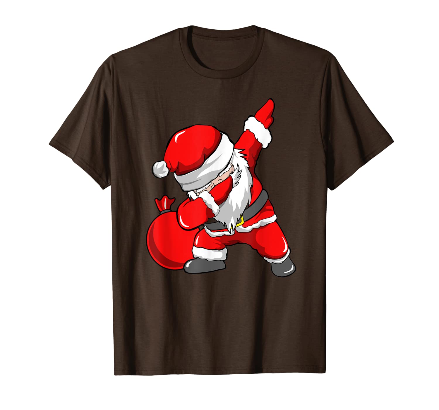 

funny santa claus with bag santa dabbing dab xmas dance gift t-shirt, White;black