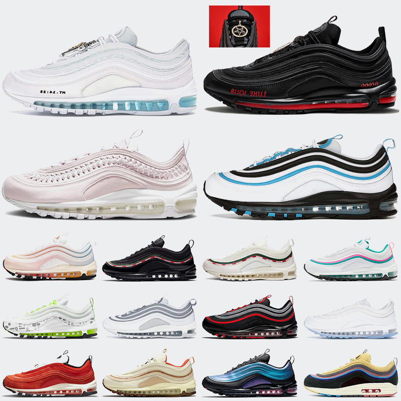 

Authentic Running Shoes Mschf Lil Nas x Satan Luke inri jesus 97s Mens Womens Sneakers Black Bullet Woven White Sean Wotherspoon Rose Pink UNDEFEATED UNDFTD Trainers, B29 36-45 red leopard