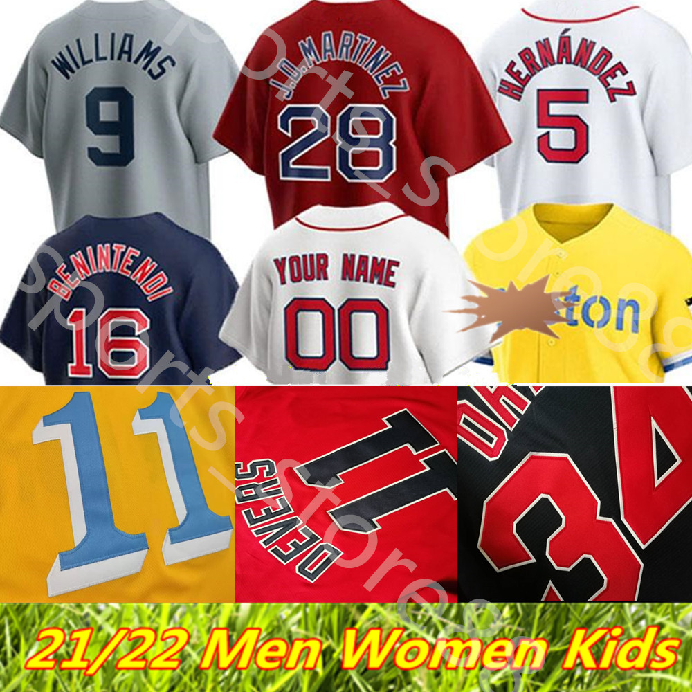 

21 22 11 Rafael Devers Baseball Jerseys City Connect David Ortiz Hernandez red Bogaerts Verdugo Yastrzemski Williams J.D. Martinez sox Benintendi Jersey size S-4XL, Colour 12