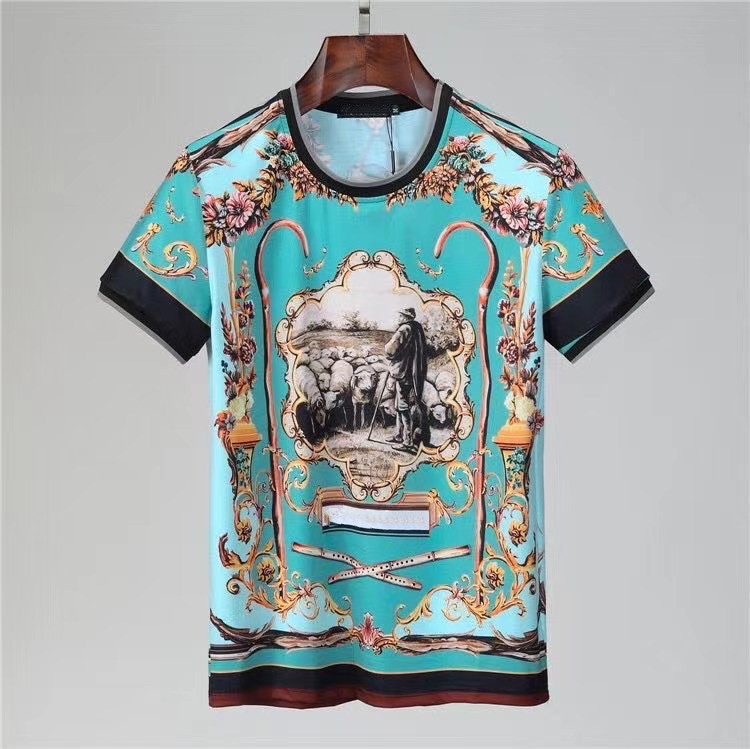 

Summer For TEE Mens Tshirts Letters Animal Printted Designer Short Sleeves Lady Shirt Casual Tops Clothing 2 Colors -3XL, Green