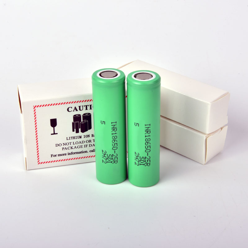 

INR18650 25R 2500mAh 18650 Battery E Cig Mod Rechargeable Li-ion Cell