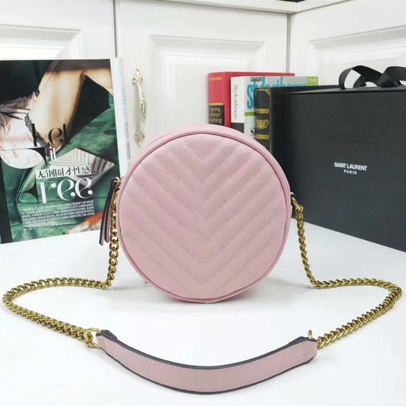 

shoulder bag circular Designer Handbags Crossbody Ladies High-quality Real Leather Brown Travel Purse Super Large Capacity Plain Letter size 17 cm, Oem