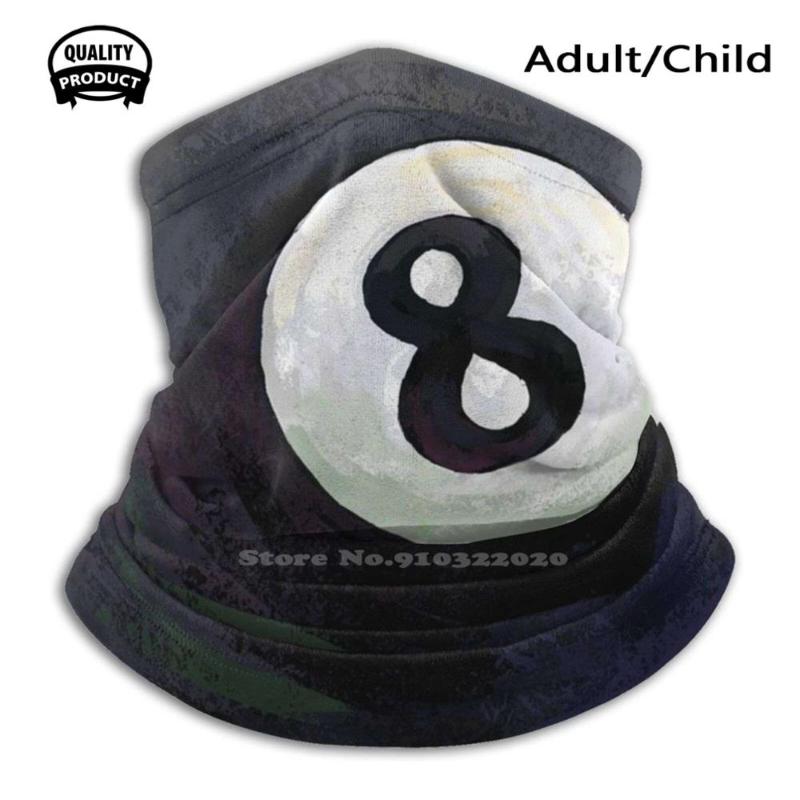 

Scarves Billiards 8 Ball Men Women Child Girl Scarf Face Mask Eight Pool Players Lovers Indoor Sport