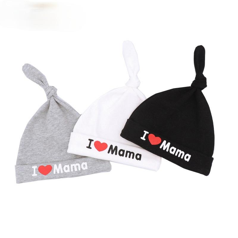 

Cute And Soft Born I Love Mom Dad Hat Baby Beanie Bouncy Pography Props Accessories Caps & Hats, Yellow