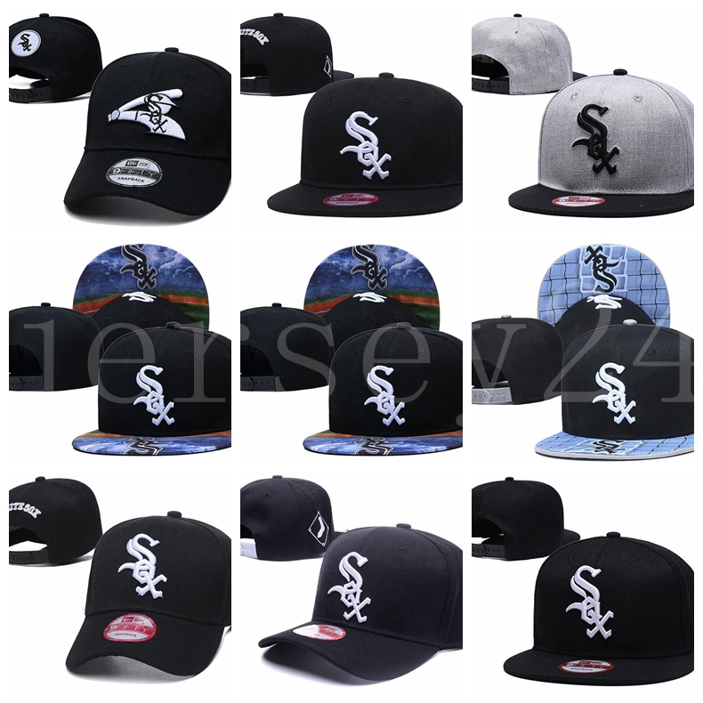 

Snapbacks Chicago White Sox hat Outdoor Fashionable Summer Fits Baseball Truck Cap, Black;white