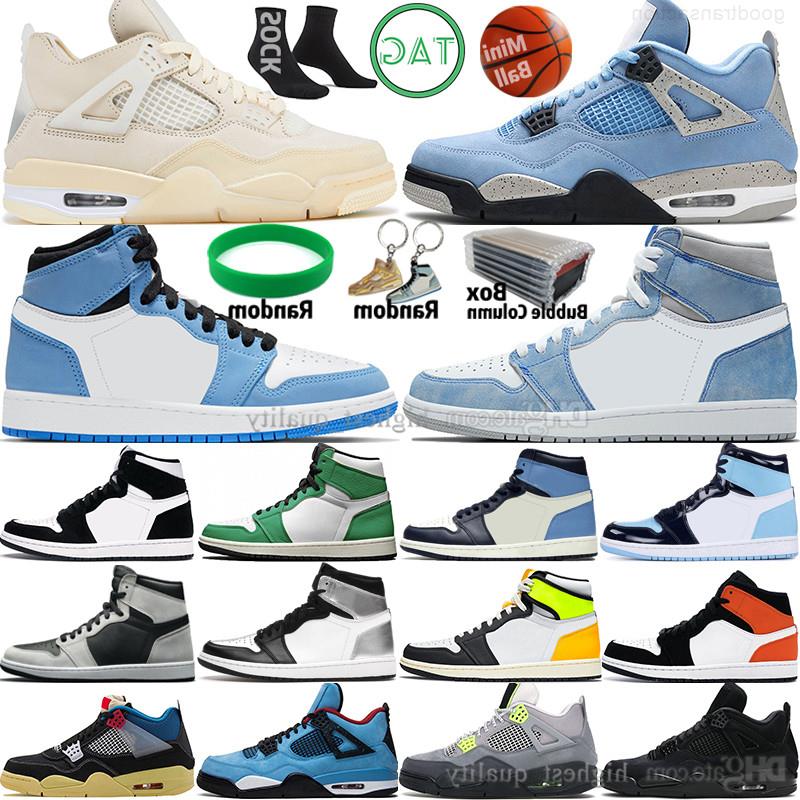 

Hyper Men University Blue Obsidian 1s Mens Shadow Shoes 4 Oreo Cat 1 UNC Silver Toe Black Sail Bred Royal 4s Starfish Basketball 2.0 Wh Tobs