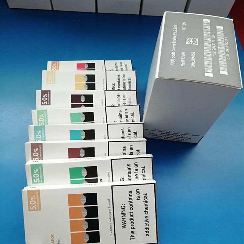 

vape new Package mango cool mint 5% compatible ju pod for E Cigarettes device Pods Cartridges Logic disposable Vape Pen Pods Starter Kits