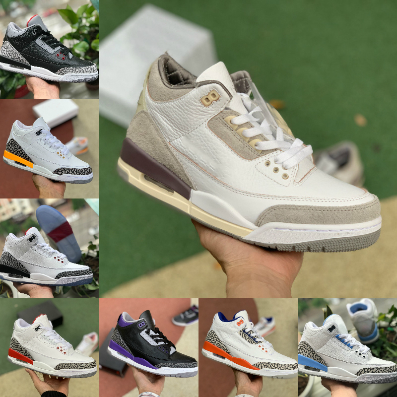 

Jumpman Racer Blue 3 3S Basketball Shoes Mens Cool Grey A Ma Maniere UNC Fragment Black Cement Pure White Court Purple SEOUL JTH AS NRG Laser Orange Designer Sneakers, Please contact us