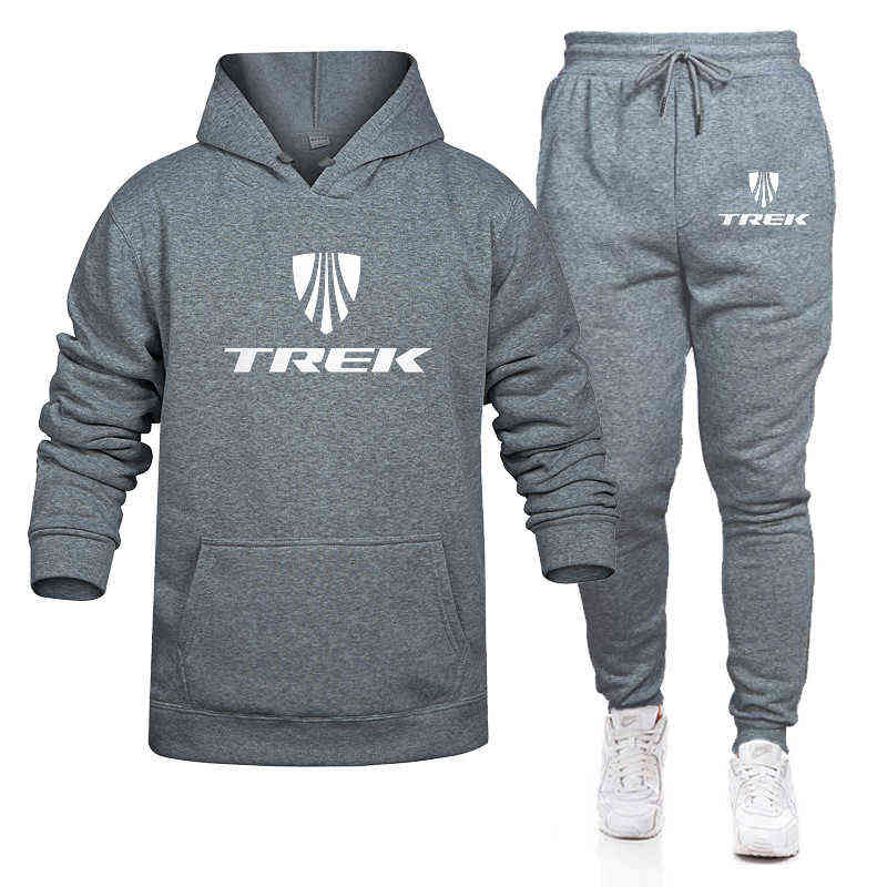 

TREK mountain bike fall/winter fashion men's pullover sweater cotton men's sportswear hoodie two-piece + pants sweatshirt track G1217, 27