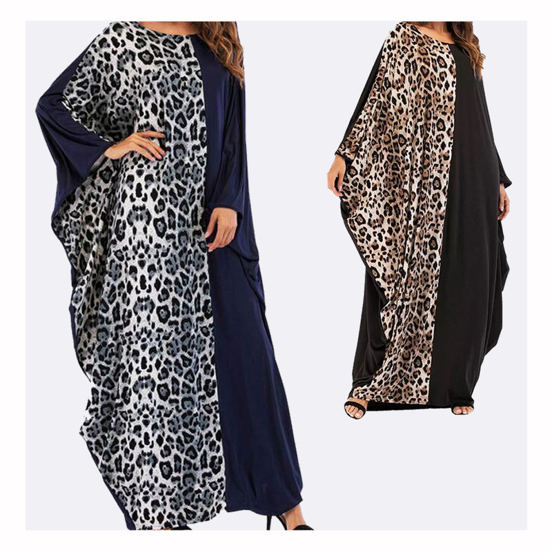

Eid Muslim Abaya Women Hijab Dress Isalmic Clothing Moroccan Kaftan African Dresses for Lady Bat Sleeve Robe Africaine Musulman
