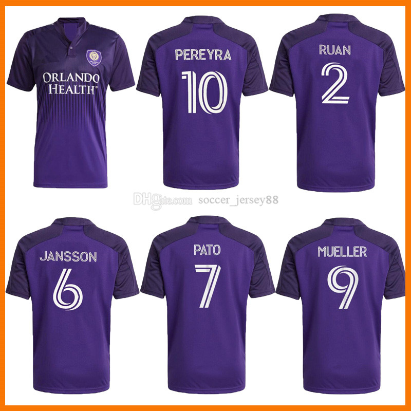 

MLS 2021 2022 Orlando Soccer Jerseys home City 21 22 Football SC NANI PATO DWYER AKINDELE MUELLER MOUTINHO RUAN KLJESTAN JOHNSON men SHIRT u, Black;yellow