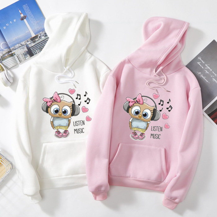 

The new cotton containing thin hoodie female autumn and winter hooded INS students Korean version of loose women' coat jhh222, Gray