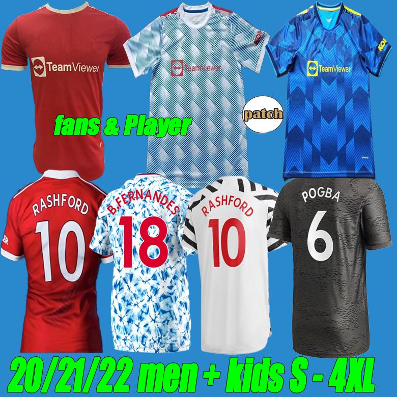 

fans Player Version Manchester 2021 GREENWOOD UNITED soccer jerseyS 2122 CAVANI UTD VAN DE BEEK B. FERNANDES RASHFORD POGBA HUMANRACE footba