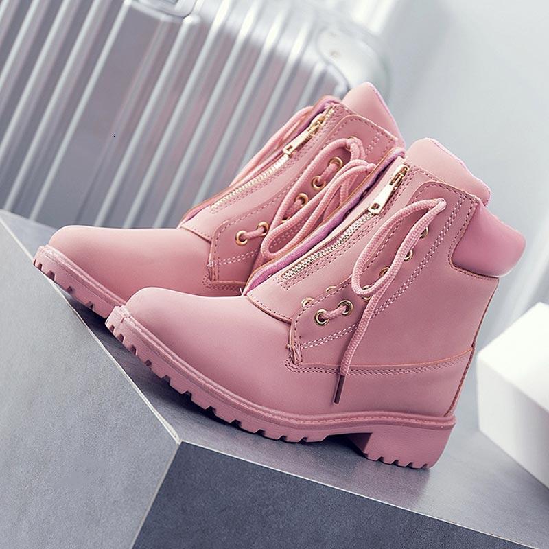 

Boots Snow women non slip lace-up waterproof casual winter shoes Big size ladies K8-39 BLDW, Grey