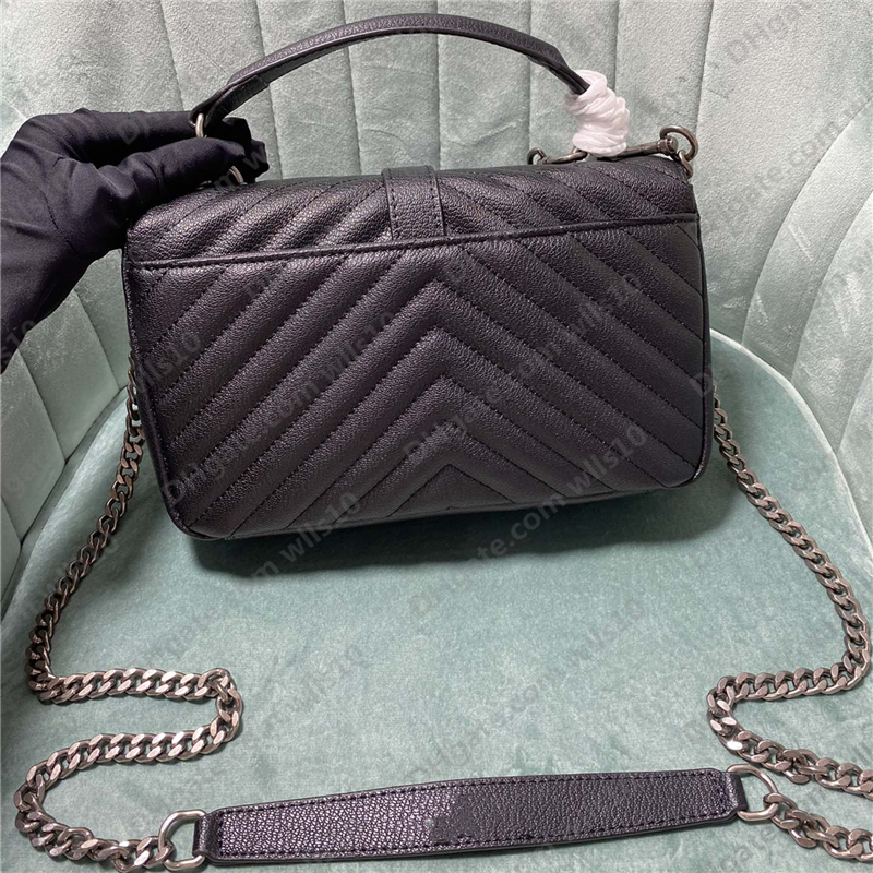 

Handbags Designer women Bags Crossbody Genuine Leather Chains Purses Messenger Clutch Fashion tote YB49 Totes shoulder bags Cross Body Purses Handbag woman bag, Black+gold