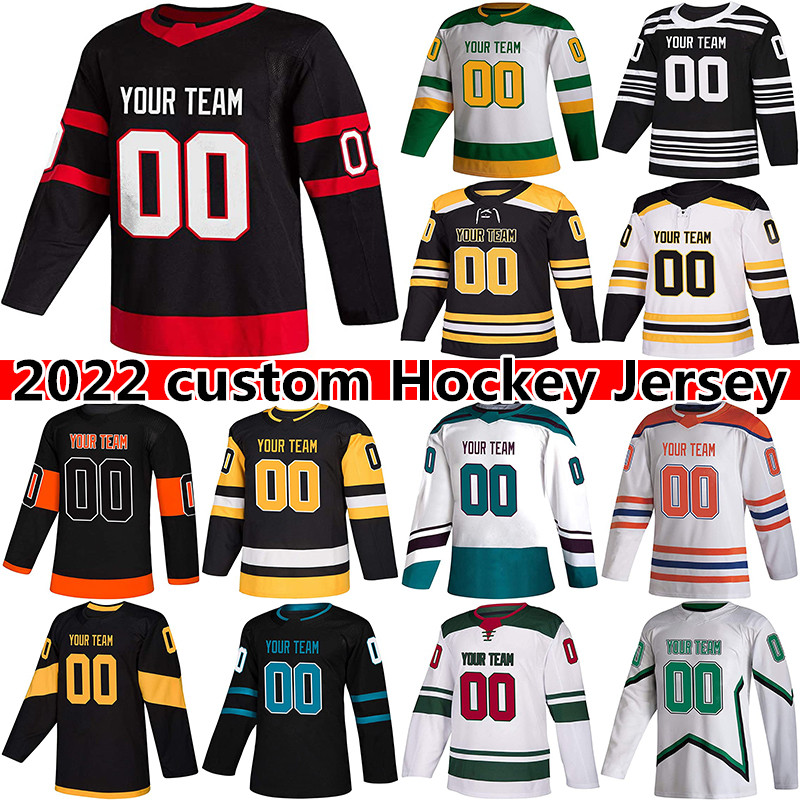 

97 Kirill Kaprizov Jersey 19 Jonathan Toews 88 Patrick Kane 87 Sidney Crosby Customize Any Name Any Number hockey jerseys, Black