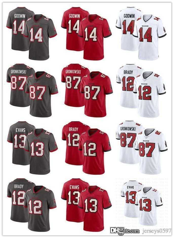 

Men TampaBayBuccaneersJersey 12 Tom Brady 45 Devin White 87 Rob Gronkowski 14 Chris Godwin 13 Mike Evans Football Jerseys, Color