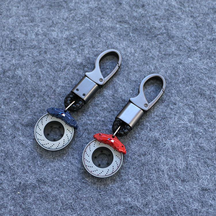 

Keychains 3D Car Brake Disc Keychain Key Chain Ring Metal Holder For M E46 E90
