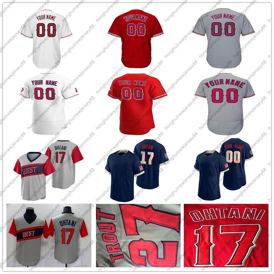 

17 Shohei Ohtani Jersey 27 Mike Trout 6 Anthony Rendon Dylan Bundy Justin Upton David Fletcher Jo Adell White Red Custom Player Baseball Jerseys Men Women Youth Kids, Youth color 4