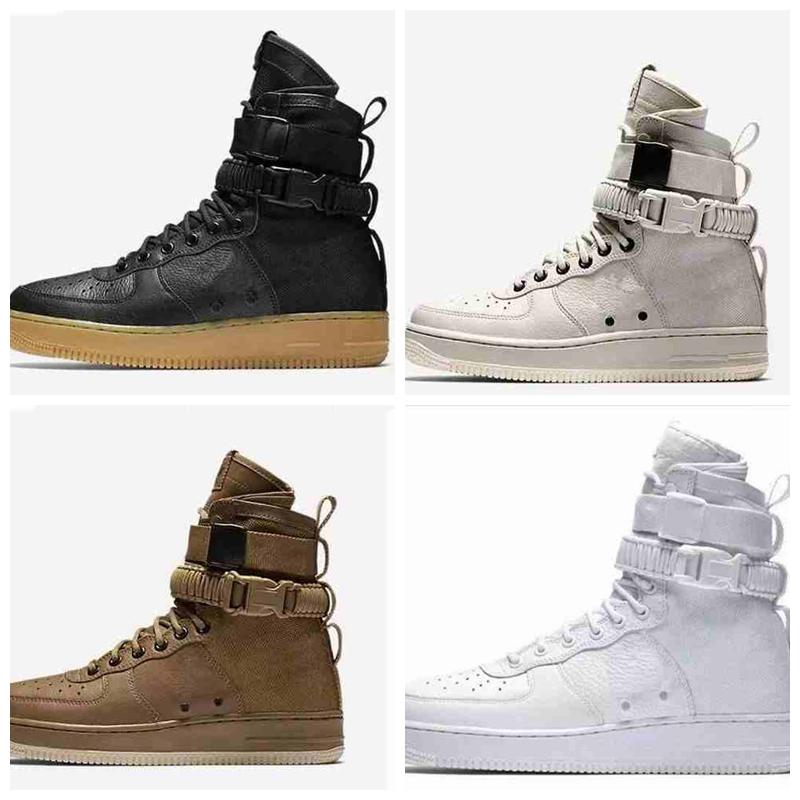 

2018 Classical Shoes MID 07 One Men Women Running Shoes 1 Black White Sport Sneakers Black Casual Skateboard Trainers Sneakers Size 36-46, Box